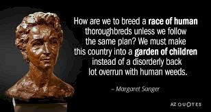 Why not the statue of Margaret Sanger?