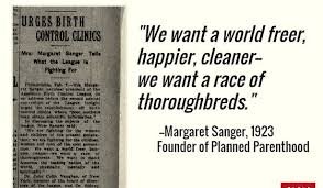 Why not the statue of Margaret Sanger?